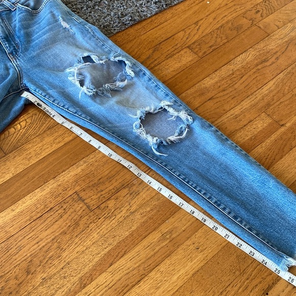 REVICE Distressed Denim Straight Leg Jeans Size 27 - Picture 7 of 12